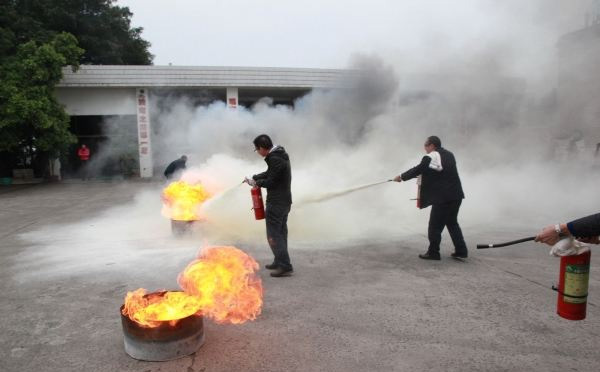 消防安全银川应急演练现场
